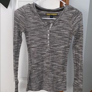 Aeropostale Henley Long Sleeve Top